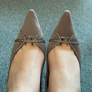 High heel with rhinestones